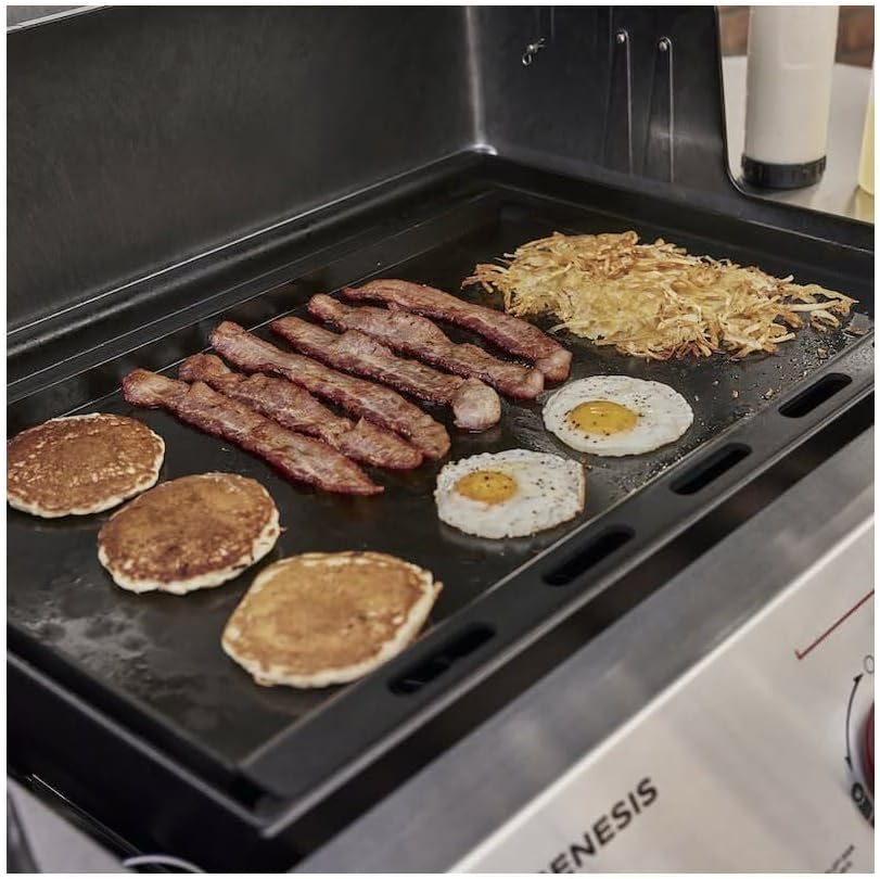Weber Rust-Resistant Outdoor Griddle Insert for Summit and Genesis 300 Series Gas Grills, Full-Size