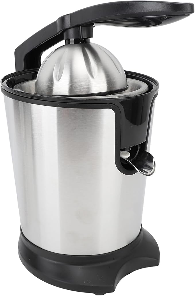 Electric Citrus Juicer, 180W 15000rpm Auto Off Dishwasher Stainless Steel Orange Juicer Ultra Powerful Motor Soft Handle Citrus Squeezer for Oranges, Lemons