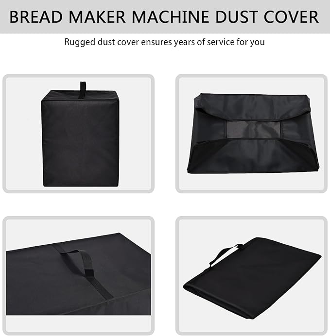 Bread Maker Machine Cover for Cuisinart Bread Maker Machine, Heavy Duty Waterproof Protective Bread Machine Cover Compatible for Cuisinart Compact and Automatic Bread Maker Machine CBK-110P1 (Black)