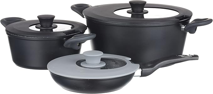 2-Pack Universal Silicone Lids for Pots and Pans - Replacement Pan Covers Fit 7-12 Inch Frying Pans and Pots, Black & Gray