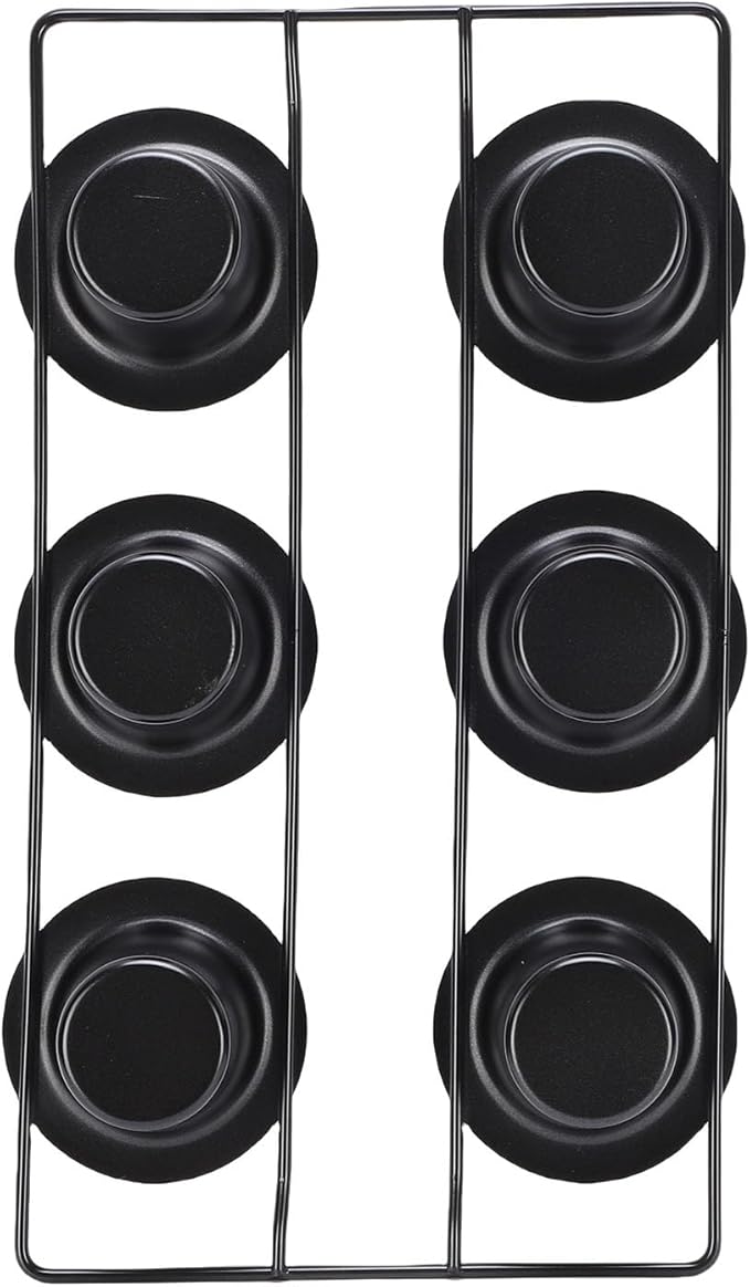 GOTOTOP 6 Cup Popover Pan, Non Stick Carbon Steel Bakeware, Perfect for Muffins and Popovers, 22.5x40.5cm Size for Home Bakers