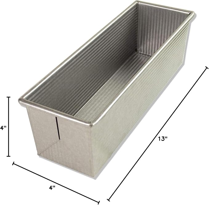 USA Pan Bakeware Pullman Loaf Pan, Large, Silver