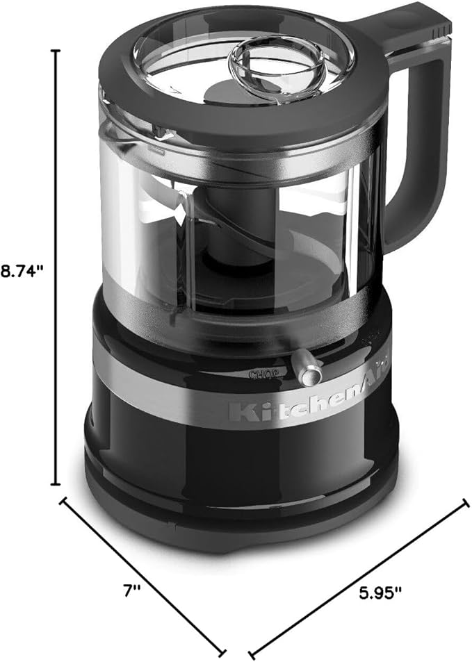 KitchenAid KFC3516OB 3.5 Cup Food Chopper, Onyx Black (Pack of 2)