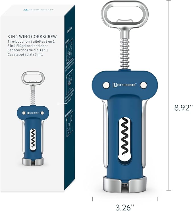 Wine Aerator Pourer and Wing Corkscrew Wine Opener