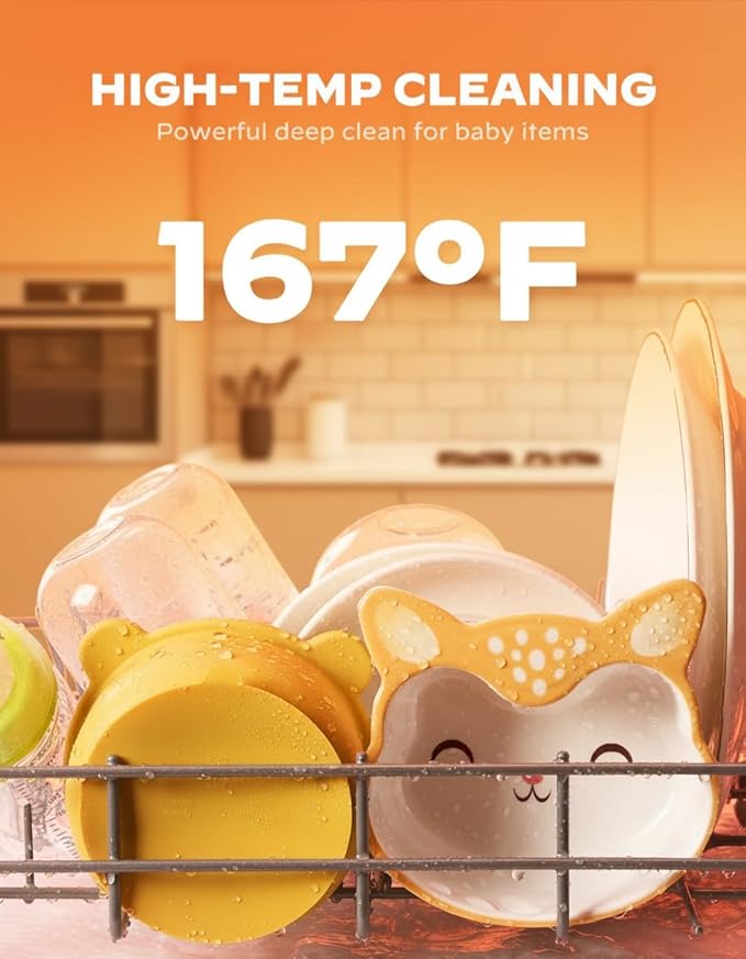 Silonn Portable Countertop Dishwasher | Triple-Jet Cleaning, Smart App Control, Built-In Water Tank & Dual Supply | Compact Design for Dorm, Apartment, RV