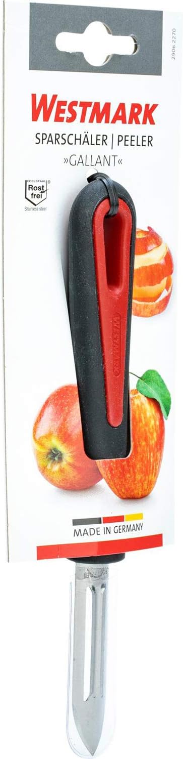 Westmark Germany Stainless Steel Vegetable Peeler (Red/Black)