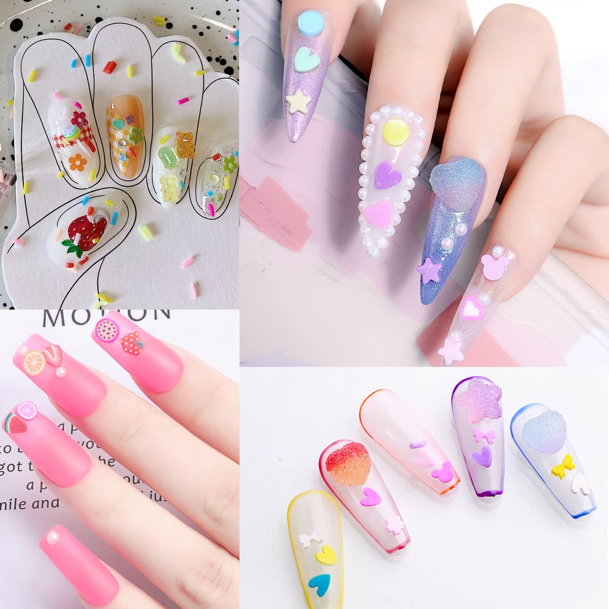 EHOPE 120G Fake Sprinkles Resin Sprinkles Fake Candy Sprinkles Clay Sprinkles Polymer Sprinkles Polymer Clay Slices for Nail Art DIY Crafts Cake Phone Case(Clay Slices+Sugar+Zuan+12C-120G