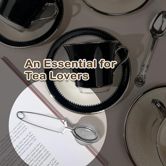nap Ball Tea Strainer, Ridworg 3 Pack Premium Stainless Steel Tea Infuser with Handle for Loose Leaf Tea Fine Mesh Tea Balls Filter Infusers
