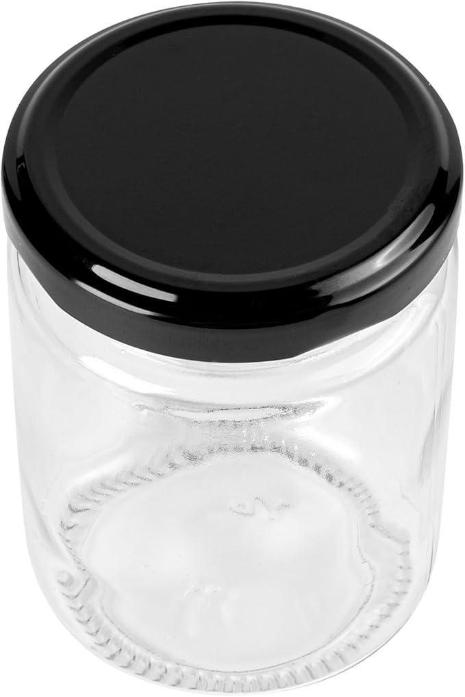 Restaurantware 100 Pack Of Glass Jars, 8 Oz Durable Glass Jars With Lids, Small Mason Jar For Food Reusable Hot And Cold Friendly, For Restaurants And Kitchens, Clear Storage Jar