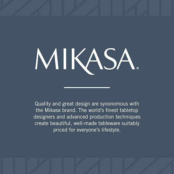 Mikasa Delray 40-Piece Bone China Dinnerware Set, White Round Dishes for 8 - Dinner Plates, Salad Plates, Cereal Bowls, Fruit Bowls and Mugs