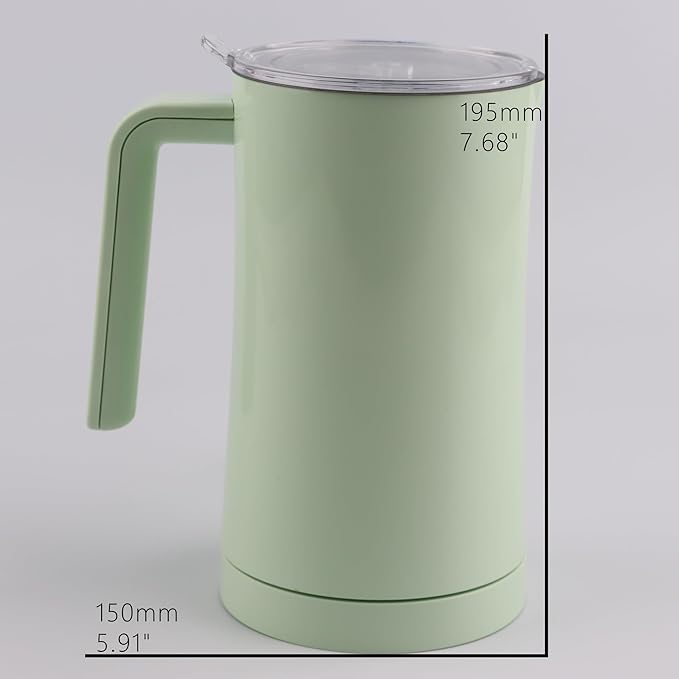 Electric Milk Frother with Heat, 4-in-1 Automatic Milk Steamer, Hot & Cold Foam Maker, Large Capacity Milk Warmer for Coffee, Latte, Cappuccino, Hot Chocolate, Touch Control, Non-Stick Easy Clean