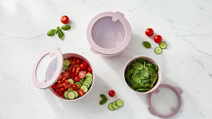 Mixing Bowls with Lids, 8-Piece Airtight Leak-Proof Nesting BPA-Free Bowl Set for Kitchen & Food Storage, Large 4200ml Capacity, Microwave & Dishwasher Safe