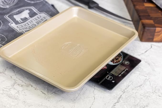 Certified Angus Beef Roasting Pan with Wire Rack – Heavy-Duty Non-Stick Perfect for Reverse Searing