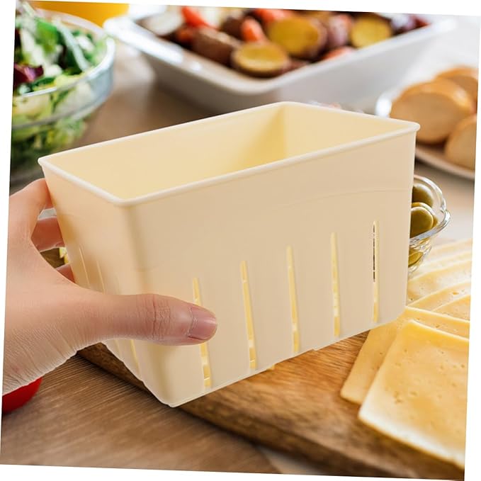Cabilock 4Pcs Tofu Press Mold Set Household Cheese Maker Tool Food-Grade Plastic Adjustable Pressure for DIY Tofu and Cheese Suitable for Home Cooking and Vegan Recipes