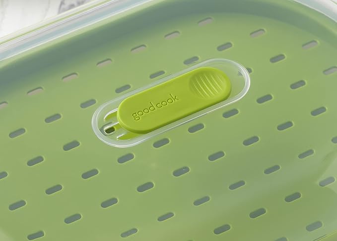 GoodCook Everyday Microwave Food Steamer – Vegetable & Fish Cooker, Preserves Vitamins & Nutrients, Quick Dinner & Meals, Adjustable Steam Release Vent