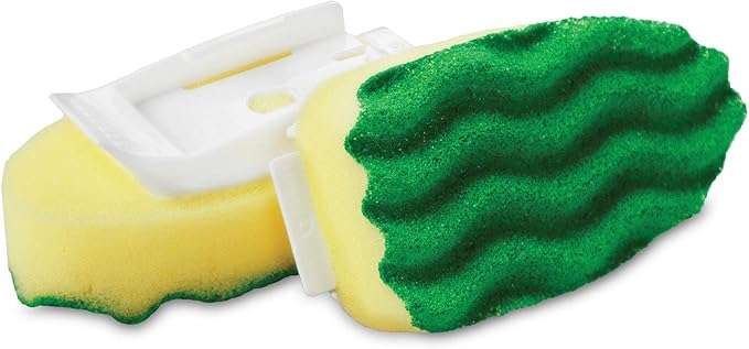 Libman All-Purpose Scrubbing Dish Wand - Fillable, with 4 Multi-Purpose Sponge Head Refills