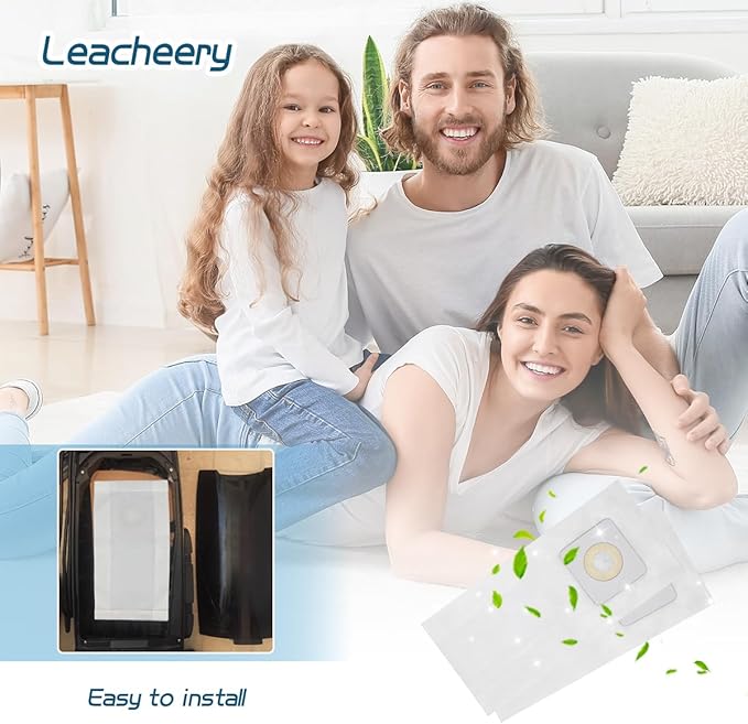 15 Pack Style 7 Vacuum Cleaner Bags Replacement for Bissell PowerForce Upright Vacuums 1739 3522 3525 3545 3550 3554 6592 Series, Replace Part # 32120