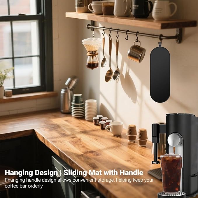 Sliding Pad for Ninja Single Serve Coffee Maker PB051 and PB041, Espresso Mat Fit for Ninja Coffee Maker Mat PB051/PB041 - Smooth Glide, Perfectly Conform to the Base