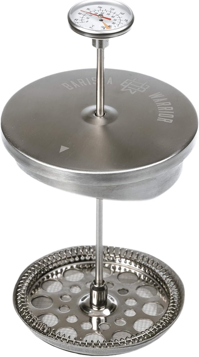 Barista Warrior Replacement Plunger for French Press with Filters & Shaft - Coffee Machine Accessories & Kitchen Appliances - For Home Office Coffee Maker