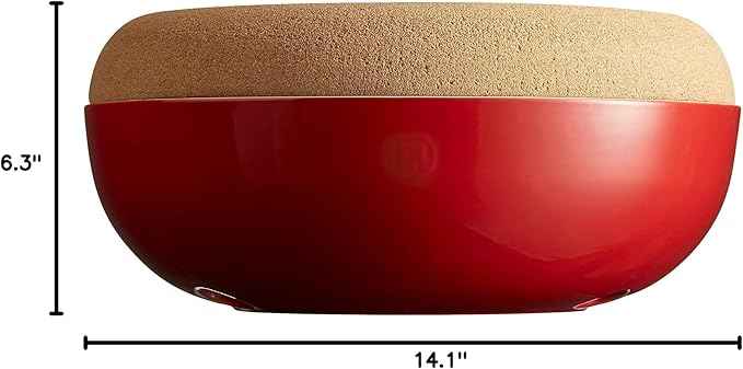 Emile Henry Large Storage Bowl | Burgundy