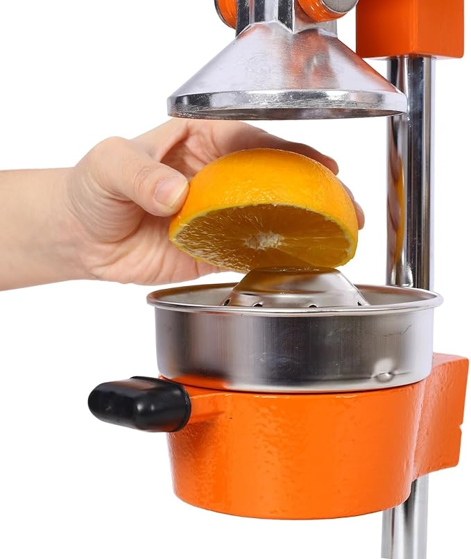 Citrus Juicer, Heavy Duty Cast Iron Commercial Grade Extra Large Lever Press Manual Citrus Press Orange Juicer for Home Kitchen Cafe Juice Bar Fresh Juice Extraction