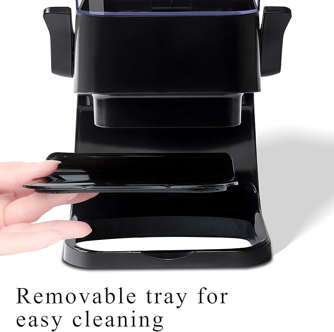 Cereal Dispenser Countertop, 5L Kitchen Organization Cereal Containers Storage, Desktop Candy Dispenser Plastic Cereal Dispenser, Snack Containers Can Hold Granola, Dry Food, Grain (Black, 1Pc)