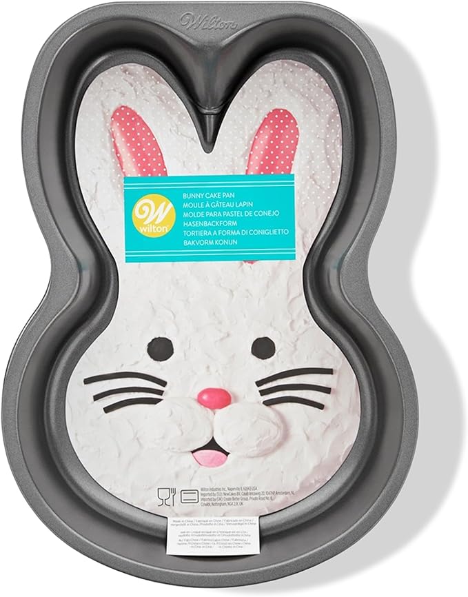 Wilton Bunny Cake Pan Aluminum Non-Stick Heavy Duty Large
