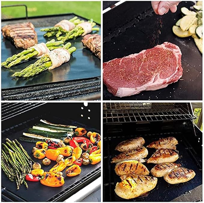 Teflon Mats Large Reusable Non Stick for Toaster Ovens, Dishwasher Safe, Oven Mat for Bottom of Oven (16" x 24", 6 Pack)