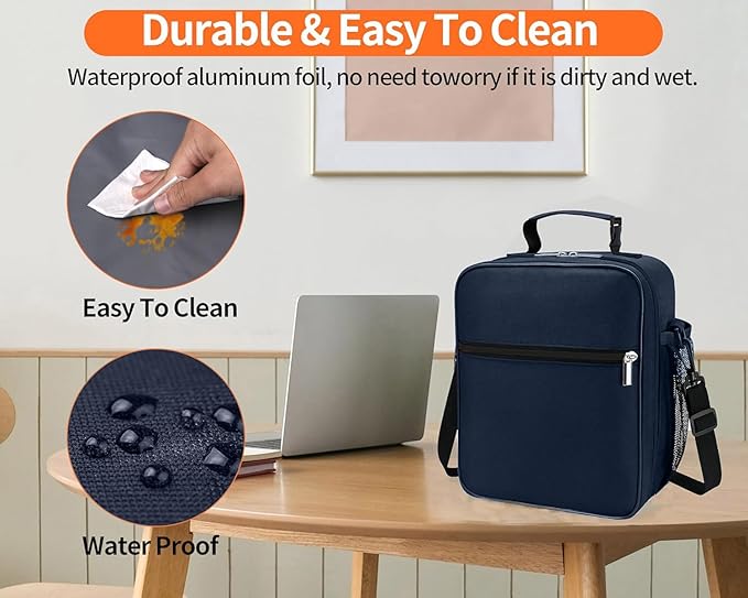 ZM-YOUTOO Lunch Box for Men - Reusable Lunch Bag Men Adult Women- Insulated Small LunchBox