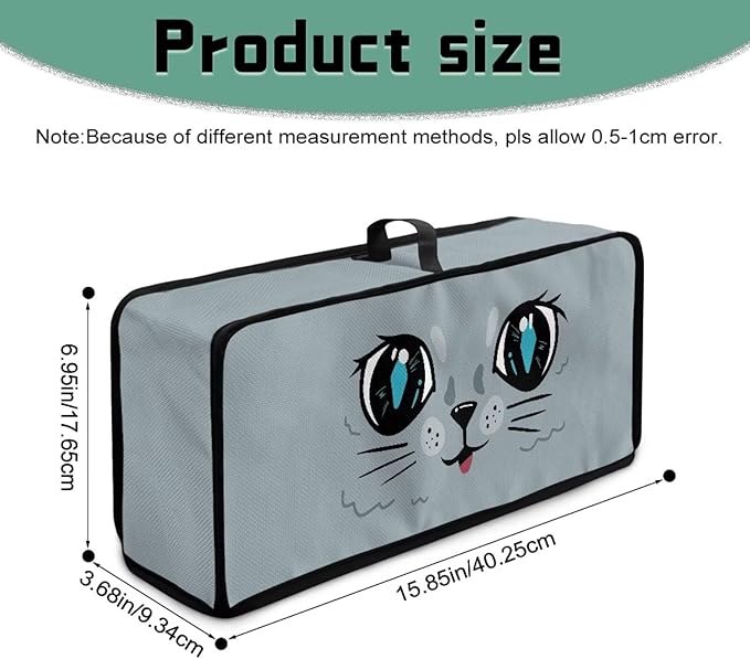CuteToaster Cover 2 Slice Cat Face Covers for Toasters Dustproof Fingerprint Protectors and Greasy Protection, Heat-resistant Kitchen Appliance Covers, Easy to Clean