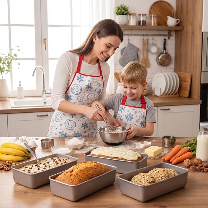 20 Pack Stainless Steel Loaf Pan Set 9 x 5 Inch Bread Baking Pans Banana Loaf Tins For Baking Cake Meatloaf Brownies Sourdough Lasagnas Dishwasher Safe