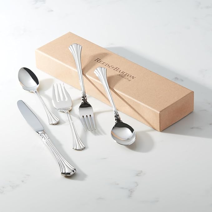 Reed & Barton 1800 5Pc Flatware Place Setting, 5 Piece, Silver