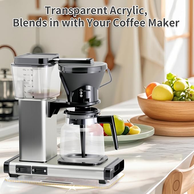 Appliance Slider Compatible with Moccamaster Coffee Machine, Acrylic Transparent Sliding Tray for Technivorm Moccamaster 53923 KBGV 79112 KBT 59691 KB