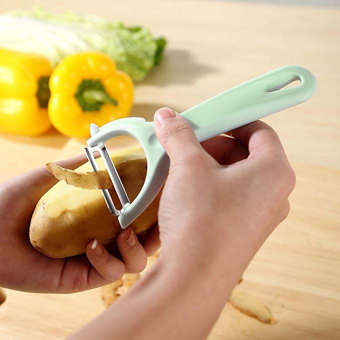 Fanmusic Swivel peelers - potato peelers,Fruit and vegetable peelers for kitchen (I+Y 2 pieces)