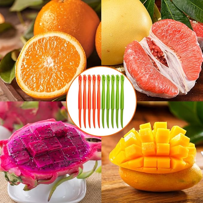 50Pcs Orange Peeler Tool,Citrus Peeler, Plastic Fruit Cutter,Lemon Citrus Peel Cutter,Kitchen Accessories,Kitchen Gadgets