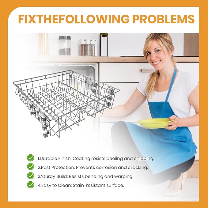ใ๐ฎ๐ฌ๐ฎ๐ฒ ๐๐ฅ๐๐ง๐๐๐๐ใDishwasher DD82-01385B A/S Assembly-Middle Dishrack (20.5''W*20''D), Center Dishrack (With Dishrack Rollers) - Fit for Samsung Dishwasher Parts DW80R2031/DW80M2020US Series