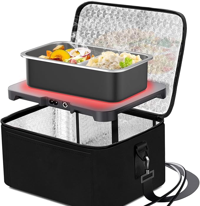 Bakpoco Stainless Steel Bento Lunch Box for Adult, 42oz Leak-Proof Lunch Box Containers, Microwave-Safe, with Adjustable Divider, Convenient Metal Lunchbox for Work, Travel