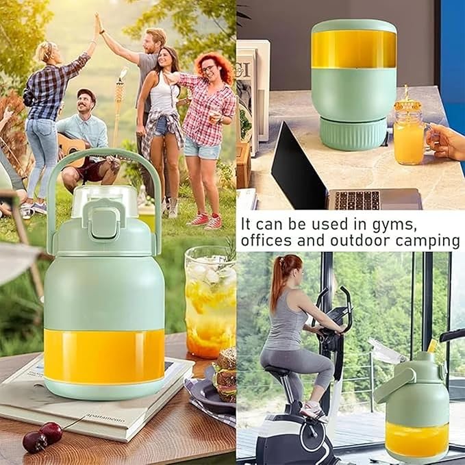 Gemet BPA-Free Electric Citrus Juicer 17 oz, with Straw and Two Lids, 2025 New Portable Blender for Smoothies, Shakes, Food Prep & Frozen Blending (500ML*1)