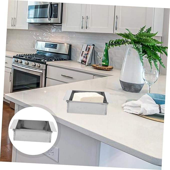 Tofu Maker Kit Stainless Steel Tofu Press Drip Tray Multi-functional Kitchen Utensil for Family Cooking