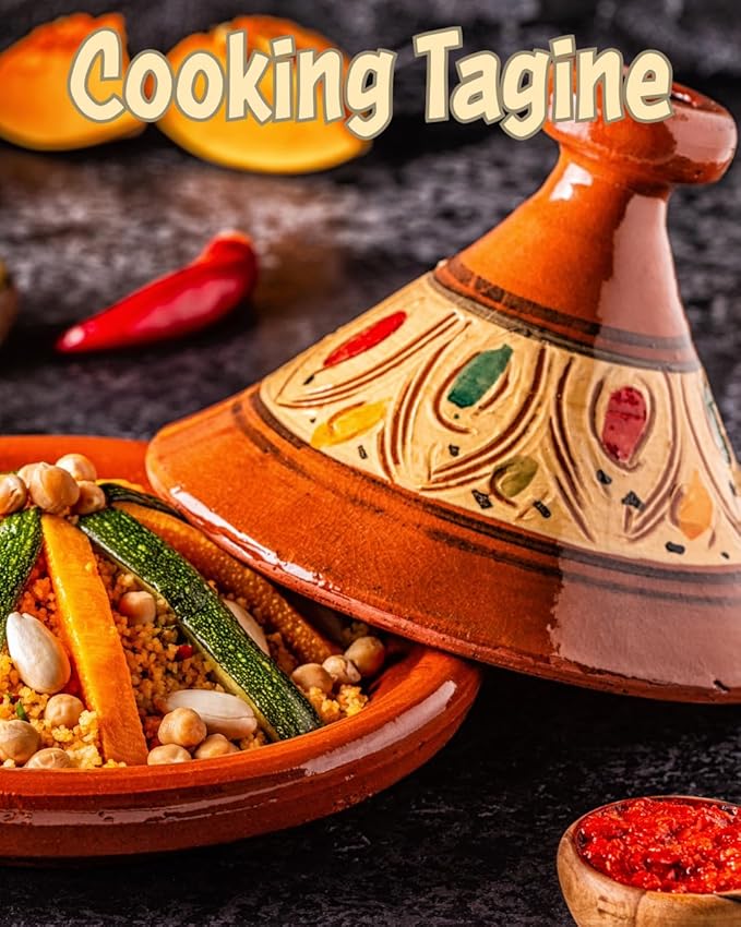 Moroccan Cooking Tagine Handmade Safe Lead Free Traditional Medium Size