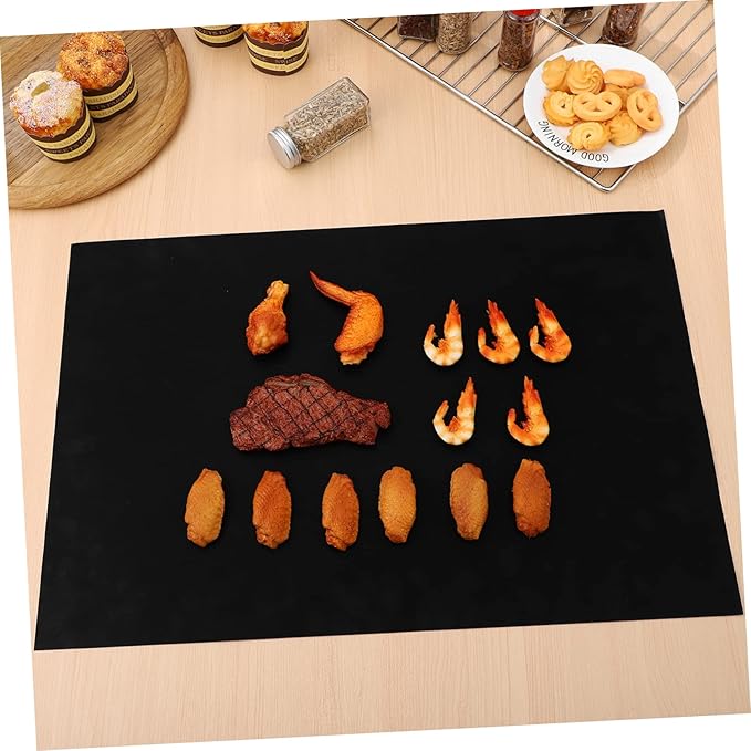 BESTOYARD 9pcs Non-stick Oven Mats for Bottom of Oven Gas Stove Reusable Baking Liners High-temperature Resistant Cooking Mats for Even Heating Easy to Clean Trim