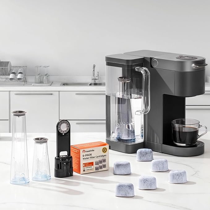 Keurig Starter Kit Replacement for K-Classic, K-Express, K-Supreme, K-Slim, K-Iced, K-Elite - Compatible with All Keurig Brewers with Tall Reservoir Over 8” (Tall Filter Holder + 2 Water Filters)