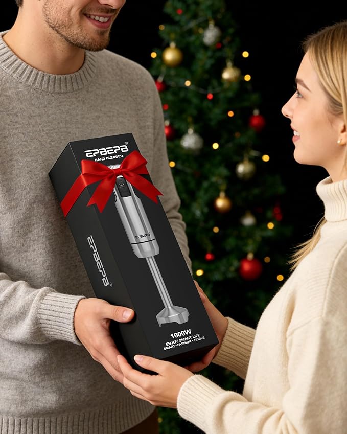 Handheld Immersion Blender, Wired, 11-Speed Adjustable, 1000W Pure Copper Motor, Gift-Box Packaging, Perfect For Smoothies And Soup Mixing, Essential Kitchen Helper
