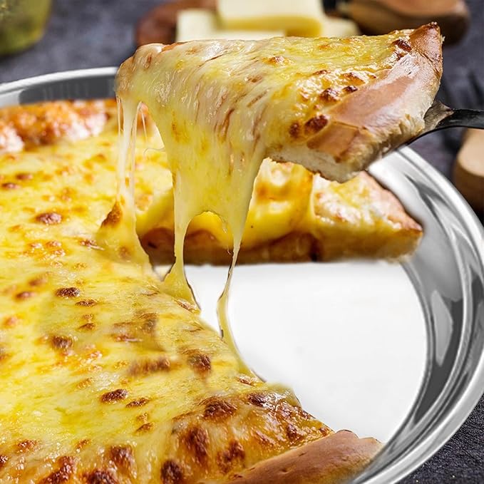 16in Stainless Steel Drip Pan for Kamado Joe Classic Joe & Big Joe, Large & XLarge Big Size Green Egg Grills, Stainless Steel Pizza Tray Pizza Pan for Turkey Baking, Roast Chicken