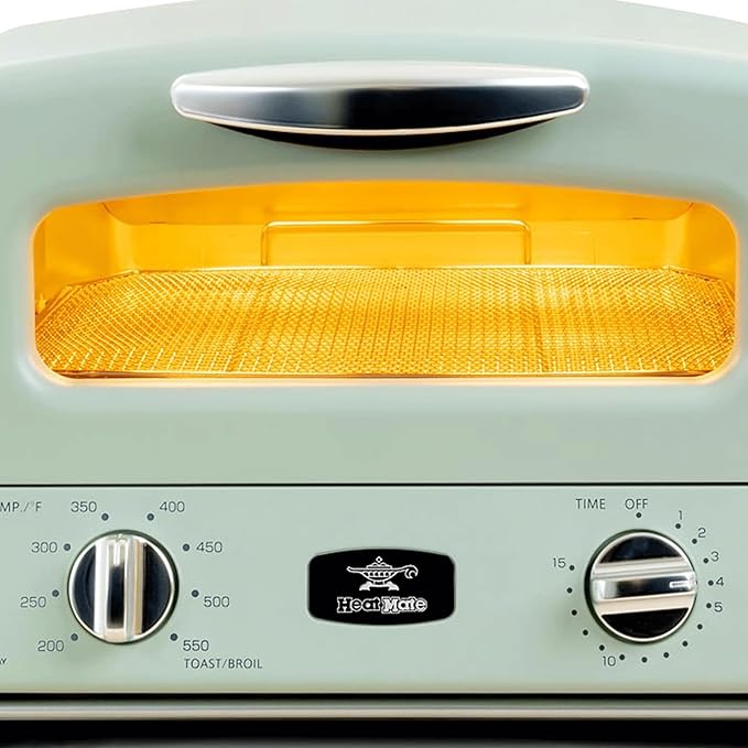 Graphite Heating Technology Pop-Up Toaster w/7 Heat Settings, 3 Toasting Functions & Unique Bagel Mode, Olive Green
