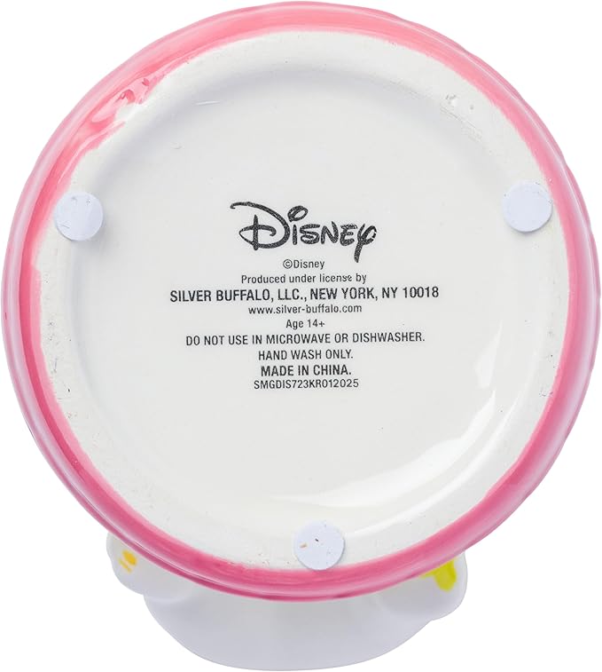 Silver Buffalo Disney The Aristocats Small Sculpted Ceramic Snack Jar Featuring Marie, 4” x 4.85” x 7.3”