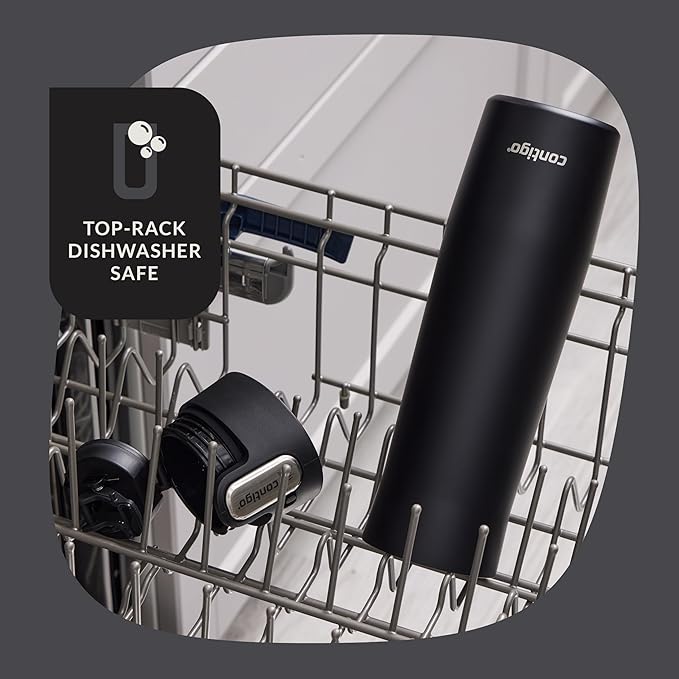 Contigo West Loop 3.0 Stainless Steel Insulated Travel Mug, Leak Proof with AutoSeal Lid, 24oz, Matte Black