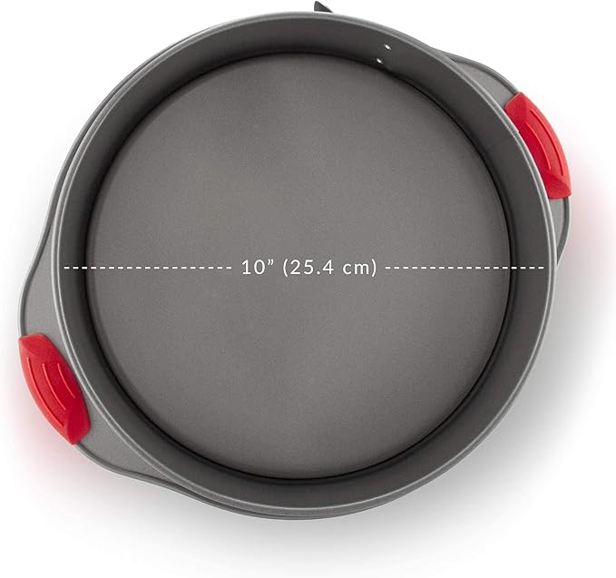 Boxiki Kitchen Duo: Non-Stick Steel Jumbo 6-Cup Muffin Pan with Silicone Handles & Reusable Liners + 10-inch Nonstick Springform Pan with Silicone Handles.