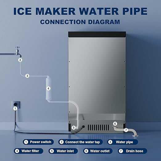 Ice Maker Countertop with Handle, 88lbs Per Day, Auto-Cleaning, Portable Sonic Ice Maker with Basket and Scoop, for Home Party/RV Camping (88Lbs/24)