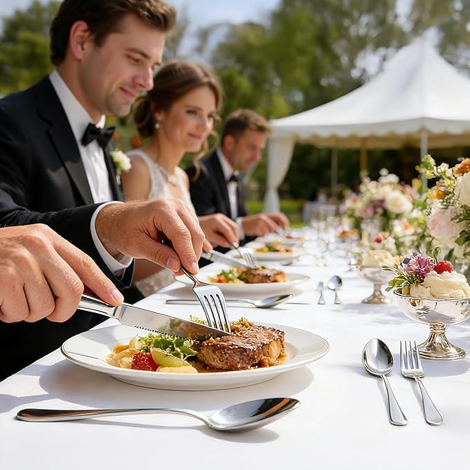 40 Piece Silverware Set,for Home,Kitchen,Restaurant.Flatware Set,Stainless Steel Cutlery Utensil Set include Forks,Knives,Spoons